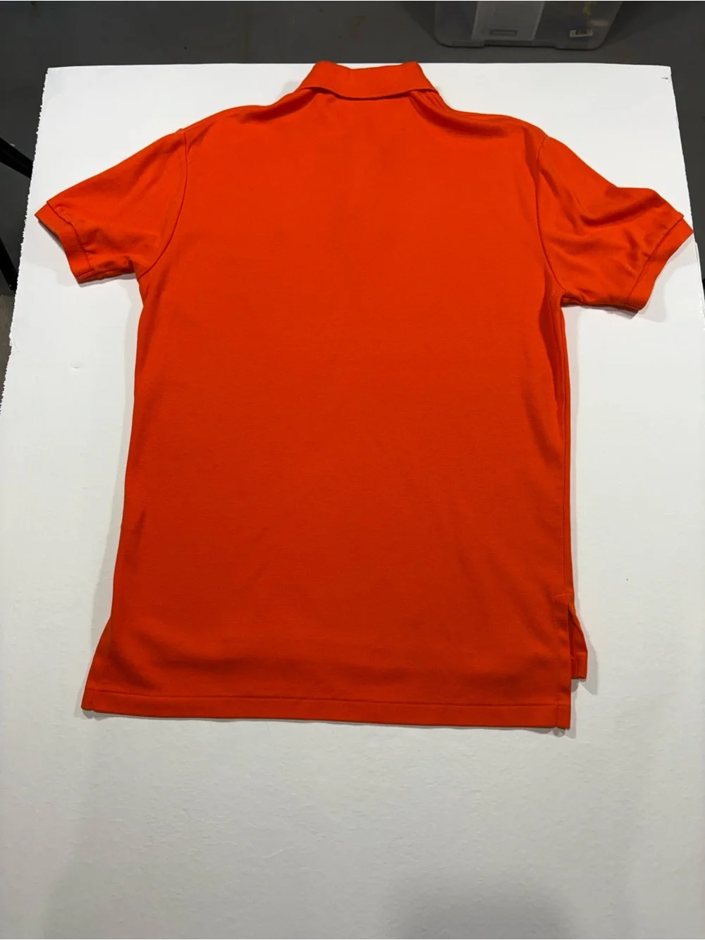 Ralph Lauren Polo Orange Polo with Green Pony Embroidery